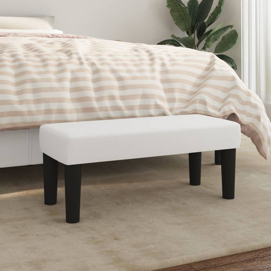 Panca Bianca 70x30x30 cm in Similpelle - homemem39