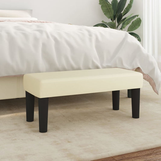 Panca Crema 70x30x30 cm in Similpelle