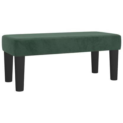 | panchina | Verde scuro 70 x 30 x 30 cm Velluto