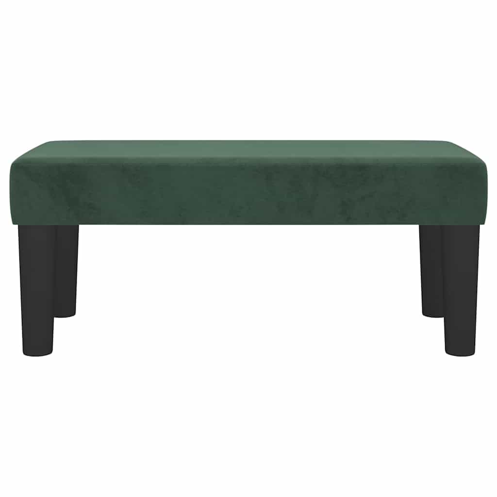 | panchina | Verde scuro 70 x 30 x 30 cm Velluto