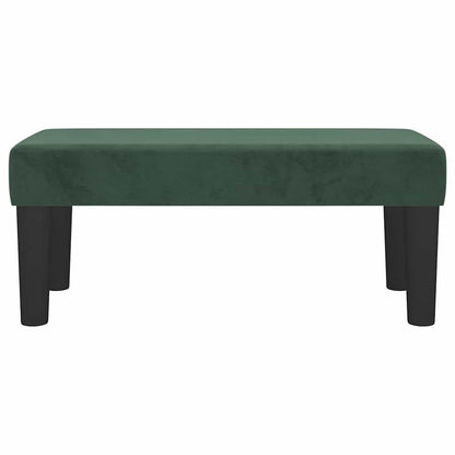 | panchina | Verde scuro 70 x 30 x 30 cm Velluto