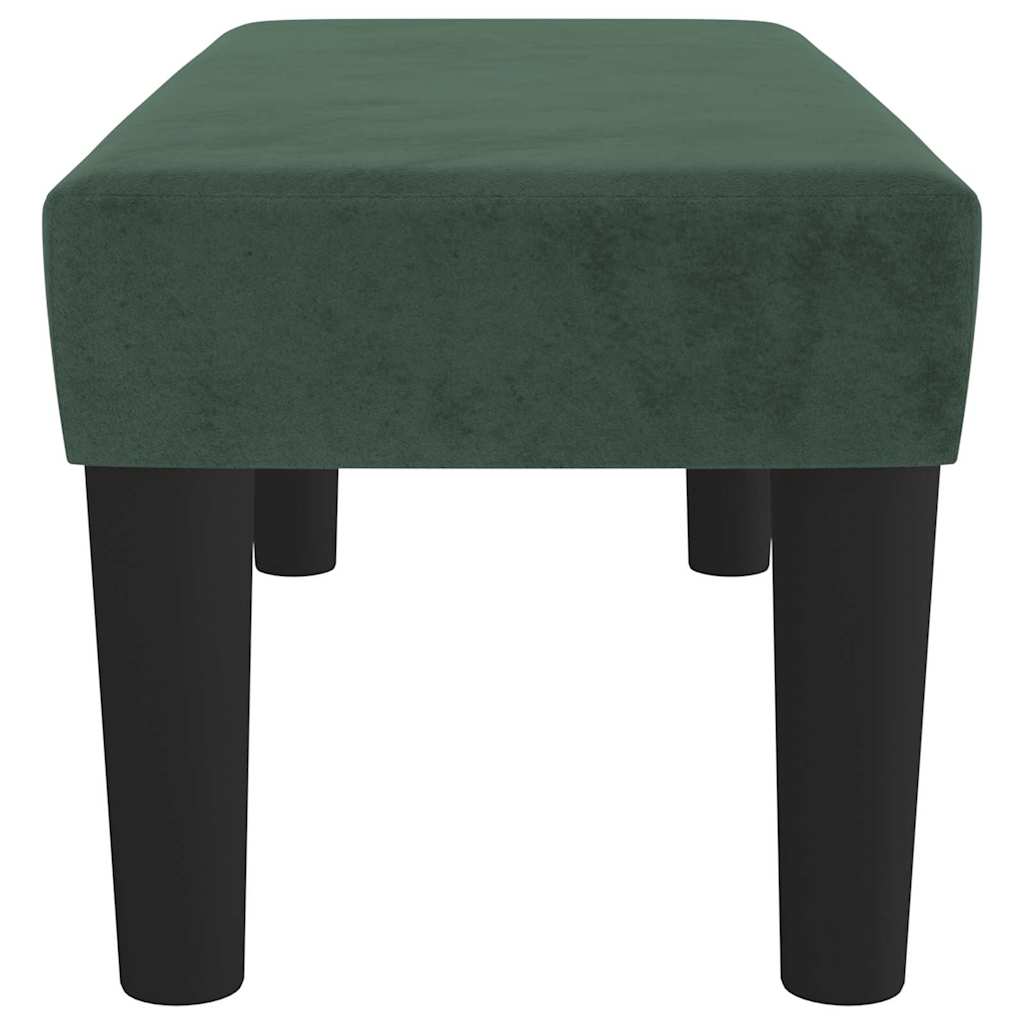 | panchina | Verde scuro 70 x 30 x 30 cm Velluto