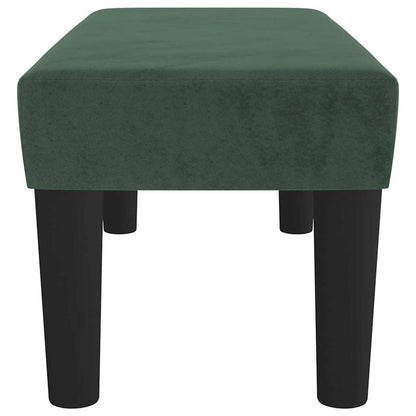 | panchina | Verde scuro 70 x 30 x 30 cm Velluto