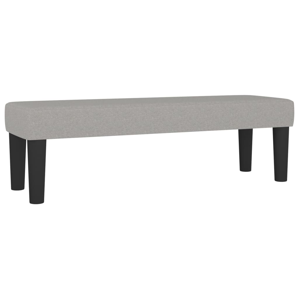 Panca Grigio Chiaro 100x30x30 cm in Tessuto - homemem39