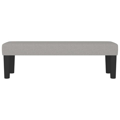 Panca Grigio Chiaro 100x30x30 cm in Tessuto - homemem39