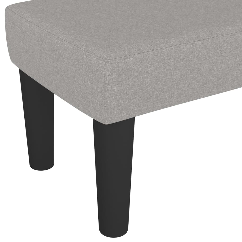 Panca Grigio Chiaro 100x30x30 cm in Tessuto - homemem39