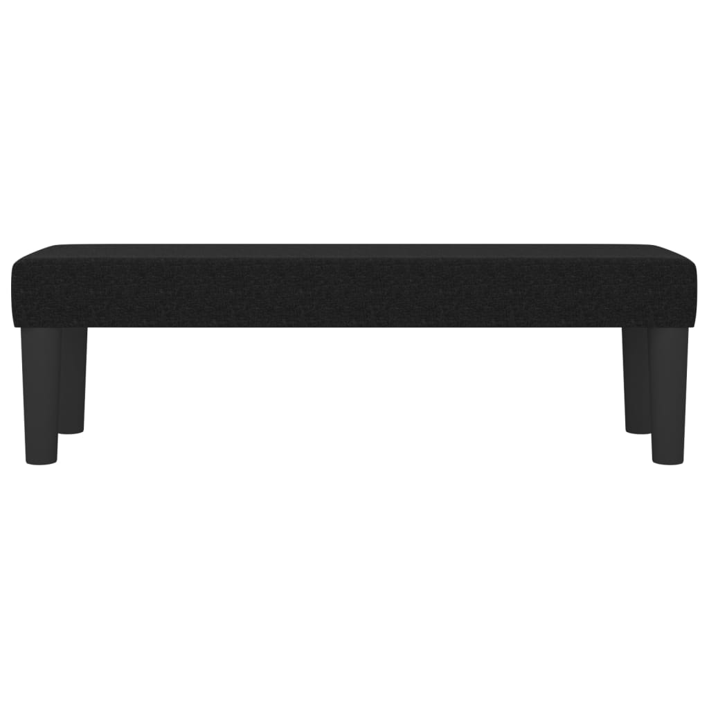 Black Bench 100x30x30 cm in Fabric