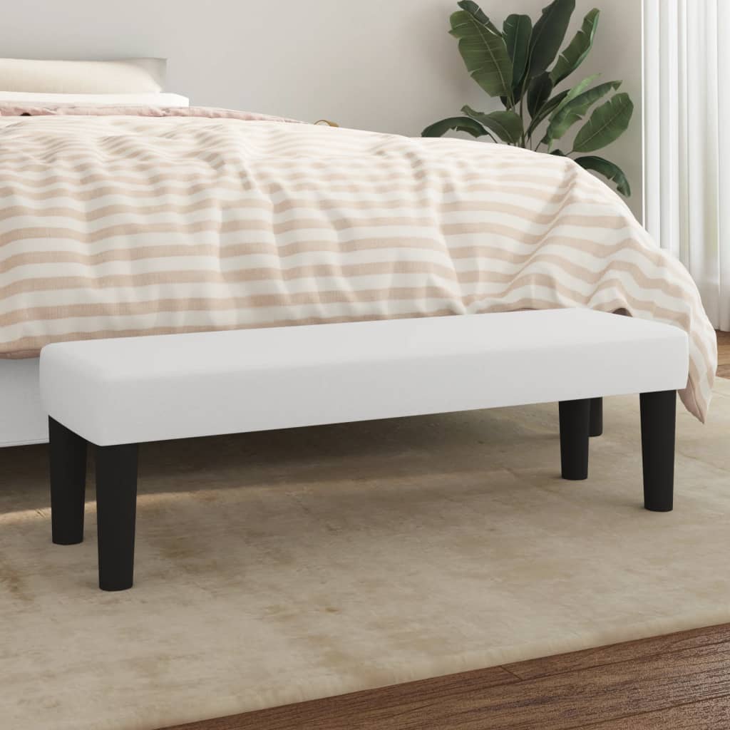 Panca Bianca 100x30x30 cm in Similpelle - homemem39