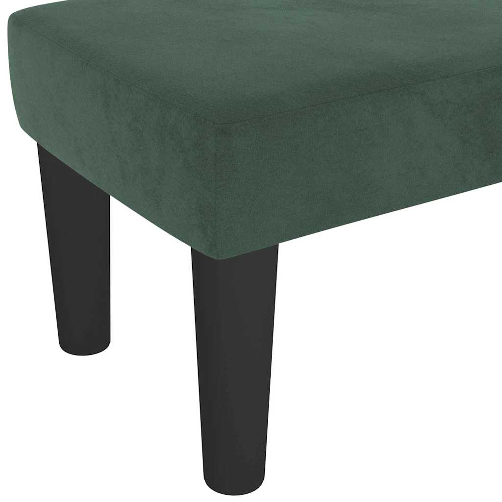 | panchina | Verde scuro 100 x 30 x 30 cm Velluto