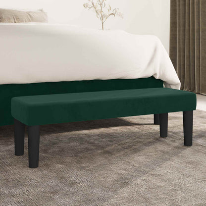 Panca Verde Scuro 100x30x30 cm in Velluto