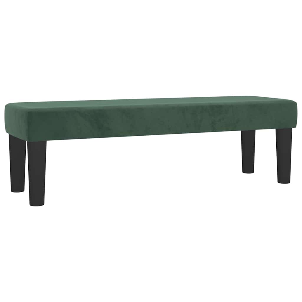 | panchina | Verde scuro 100 x 30 x 30 cm Velluto