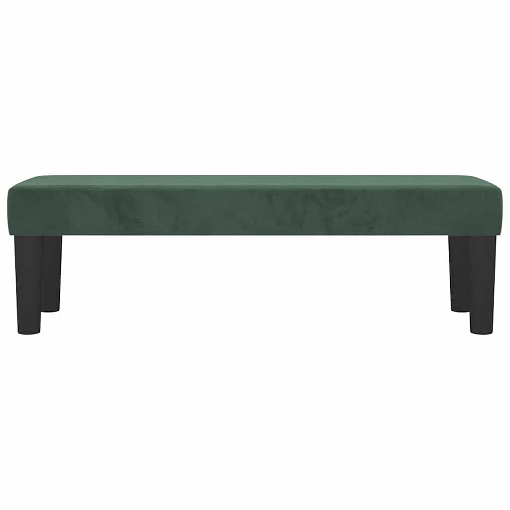 | panchina | Verde scuro 100 x 30 x 30 cm Velluto