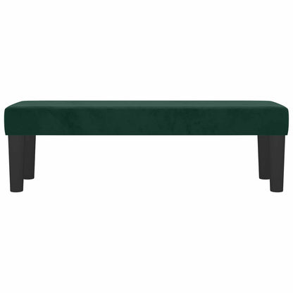 Panca Verde Scuro 100x30x30 cm in Velluto