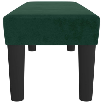 Panca Verde Scuro 100x30x30 cm in Velluto