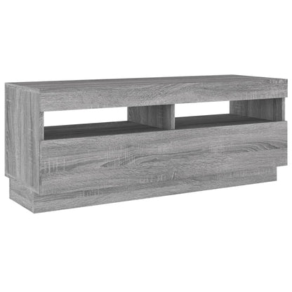 Set Mobili TV 3 pz con Luci LED Grigio Sonoma Legno Multistrato | homemem39