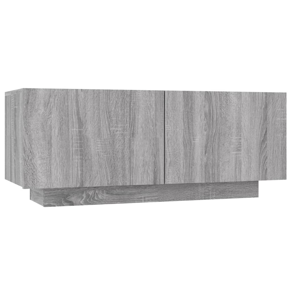 Set Mobili TV 3 pz con Luci LED Grigio Sonoma Legno Multistrato | homemem39