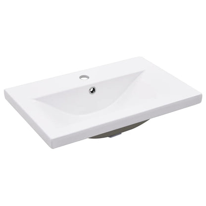 Mobile Bagno e Lavabo Integrato Grigio Sonoma Legno Multistrato | homemem39