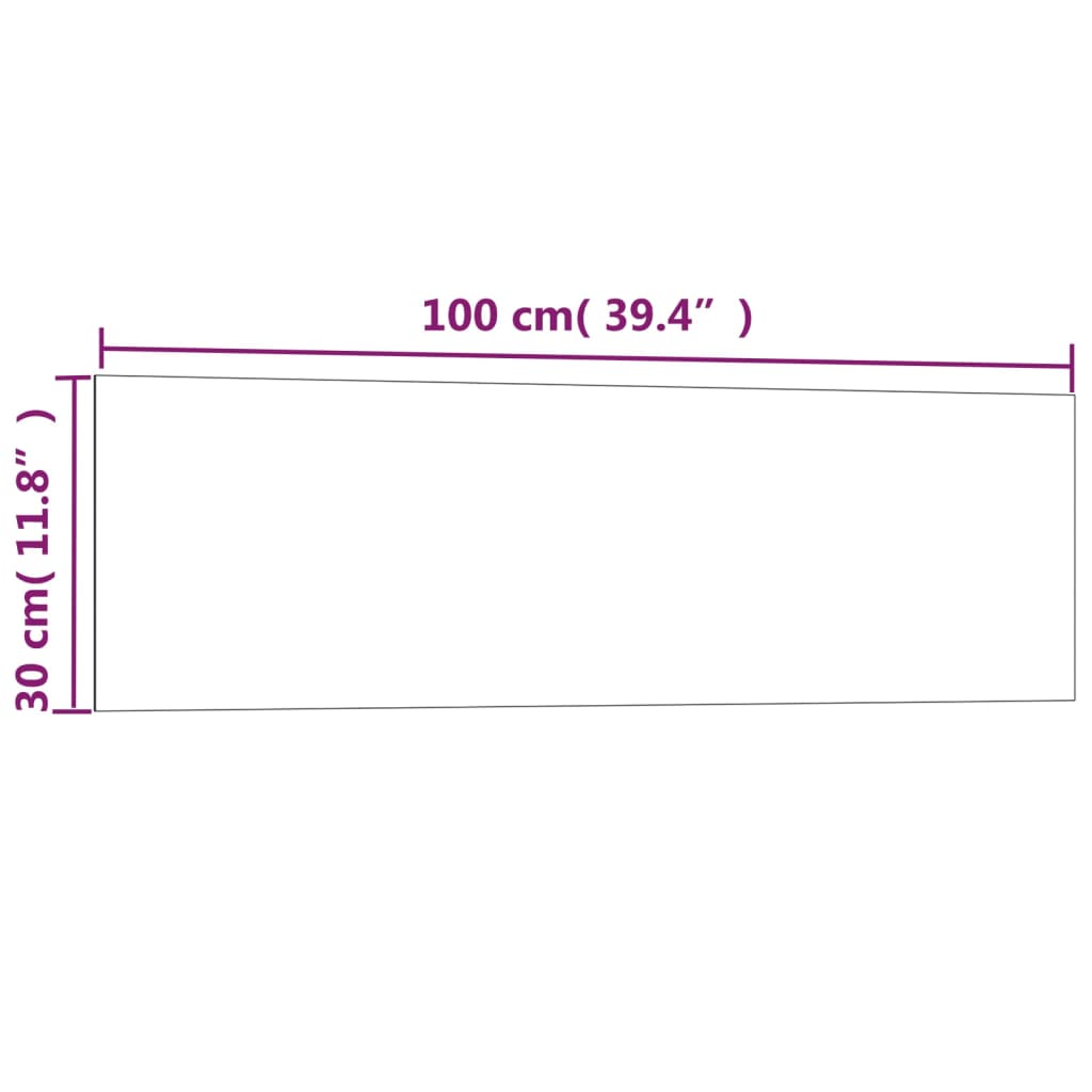 Lavagna Magnetica a Parete Nera 100x30 cm Vetro Temperato - homemem39