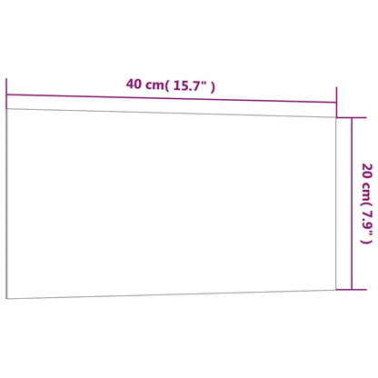 Lavagna Magnetica a Parete Bianca 40x20 cm Vetro Temperato