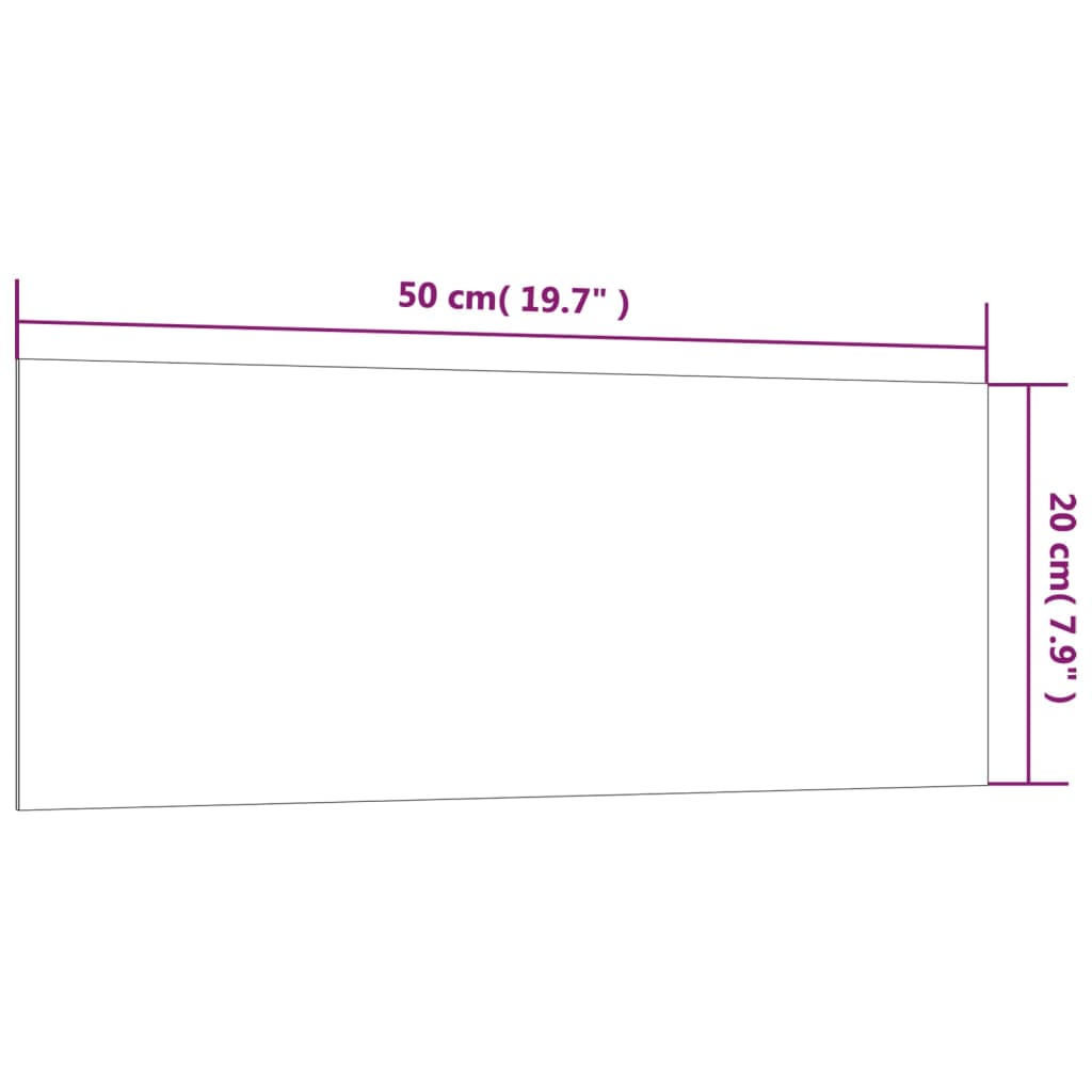 Lavagna Magnetica a Parete Bianca 50x20 cm Vetro Temperato