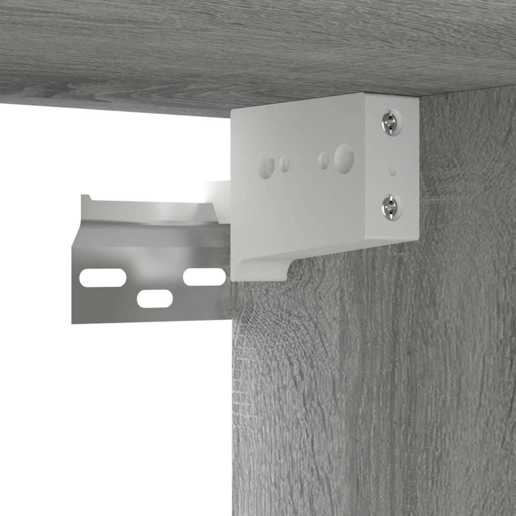Mobili TV Parete 4pz Grigio Sonoma 60x30x30cm Legno Multistrato - homemem39