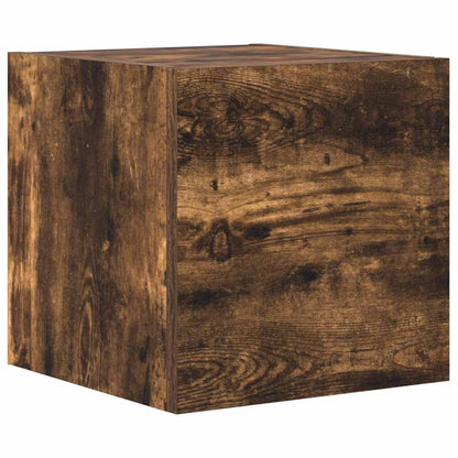 Set Mobili Porta TV 3 pz Rovere Fumo in Legno Multistrato