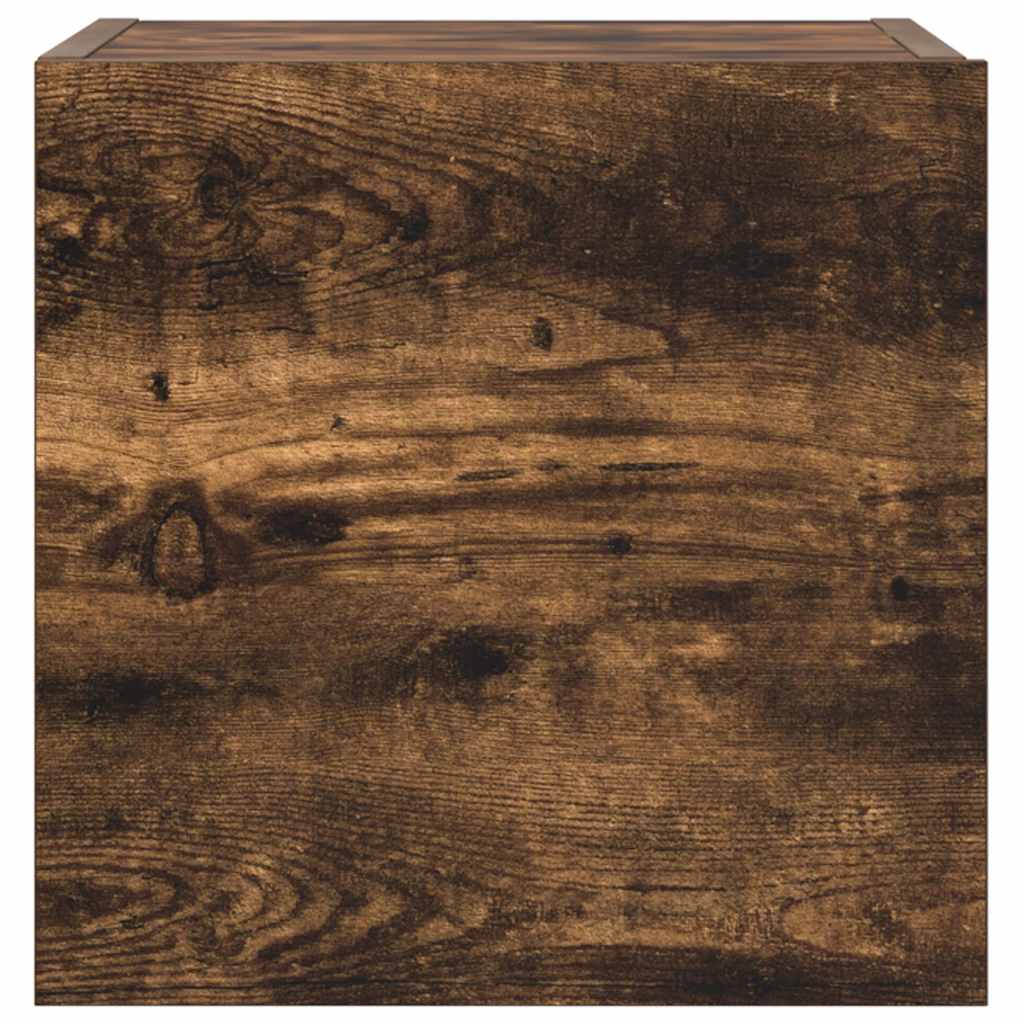 Set Mobili Porta TV 3 pz Rovere Fumo in Legno Multistrato