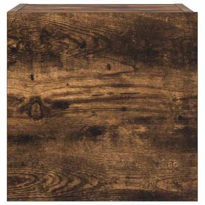 Set Mobili Porta TV 3 pz Rovere Fumo in Legno Multistrato