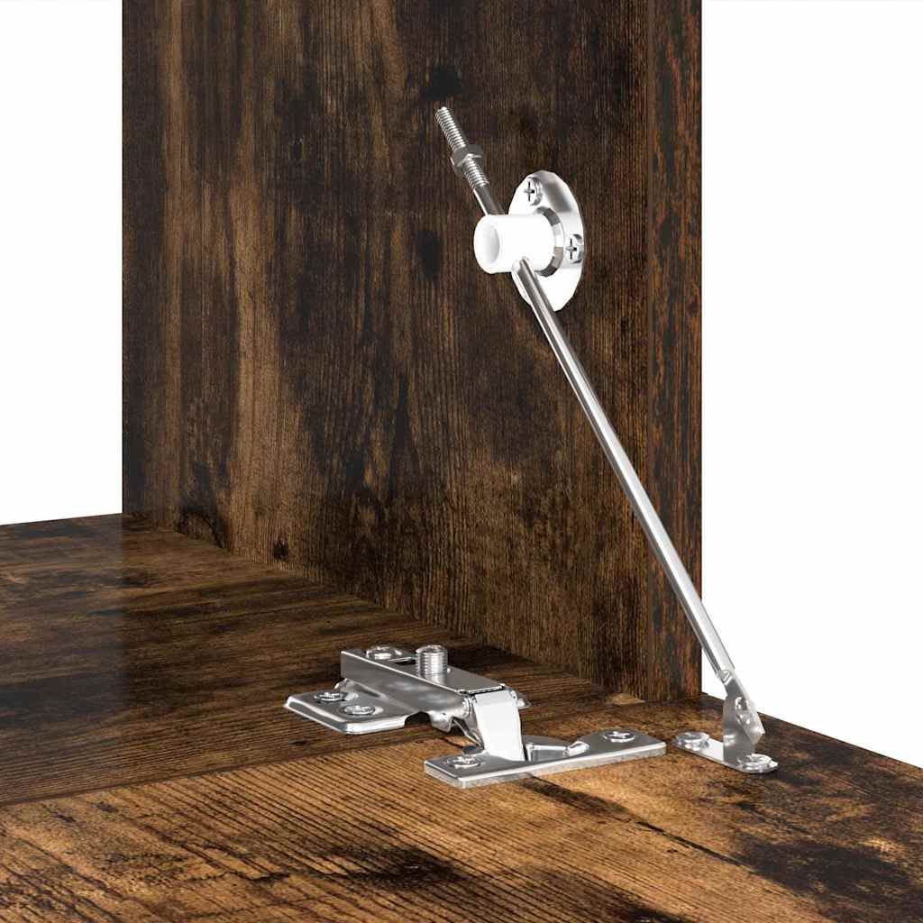 Set Mobili Porta TV 10 pz Rovere Fumo in Legno Multistrato