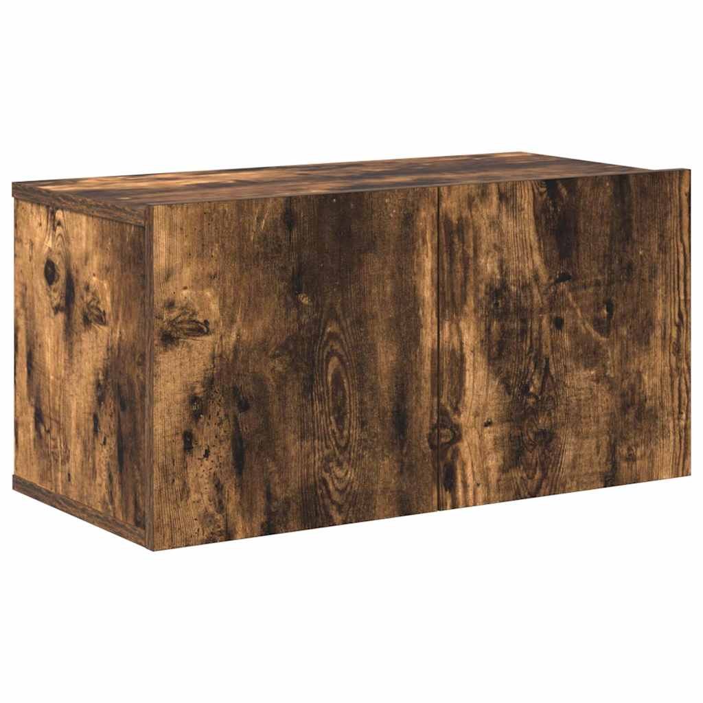Set Mobili Porta TV 10 pz Rovere Fumo in Legno Multistrato