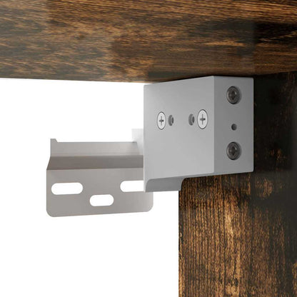 Set Mobili Porta TV 10 pz Rovere Fumo in Legno Multistrato