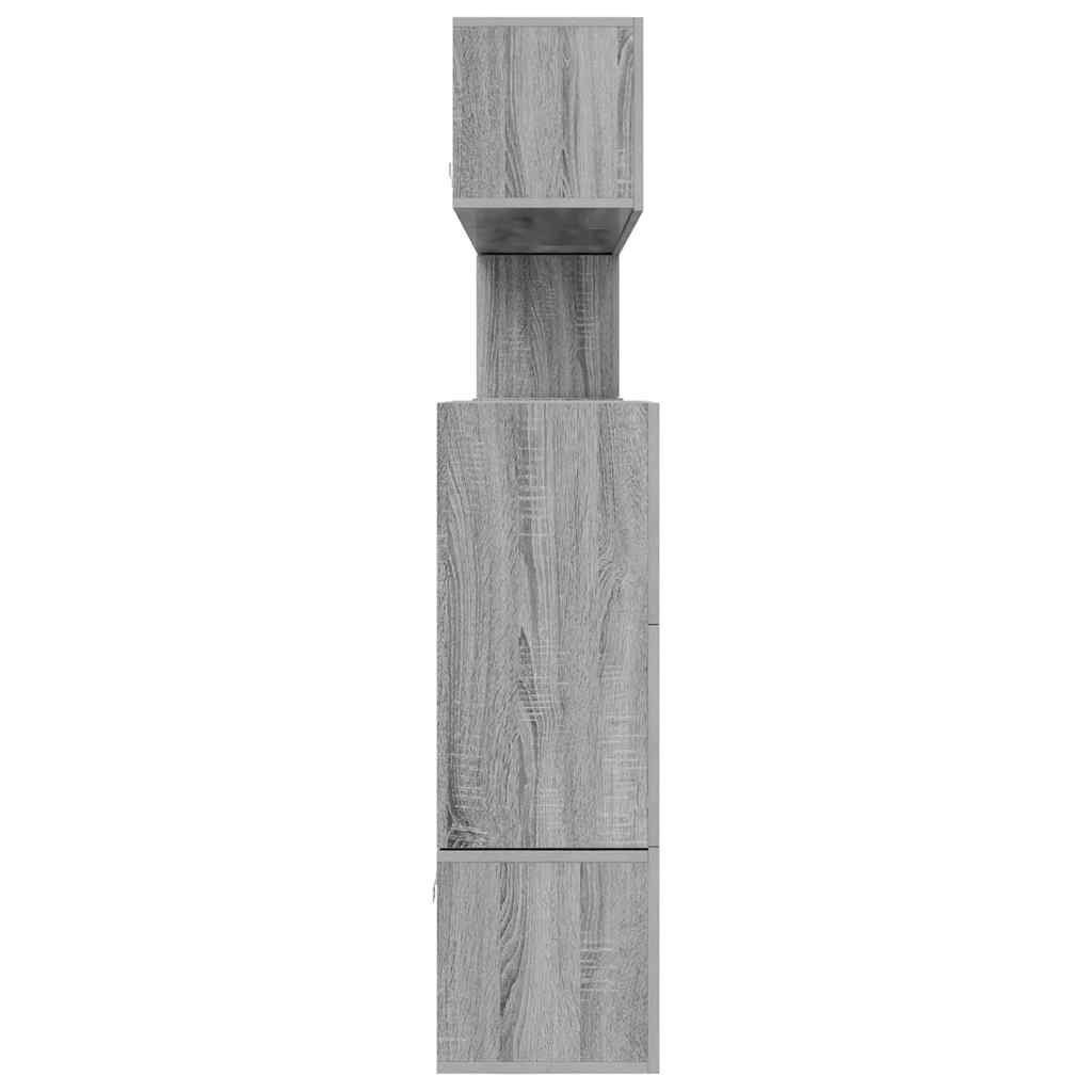 Set Mobili Porta TV 10 pz Grigio Sonoma in Legno Multistrato