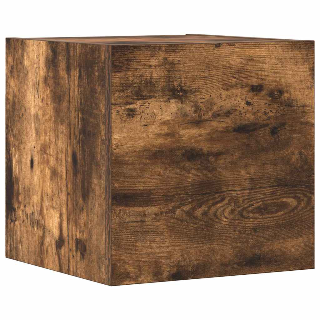 Set di Mobili Porta TV 4 pz Rovere Fumo in Legno Multistrato - homemem39