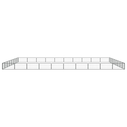 Box Cani 36 Pannelli Nero 100x50 cm Acciaio Verniciato Polvere | homemem39