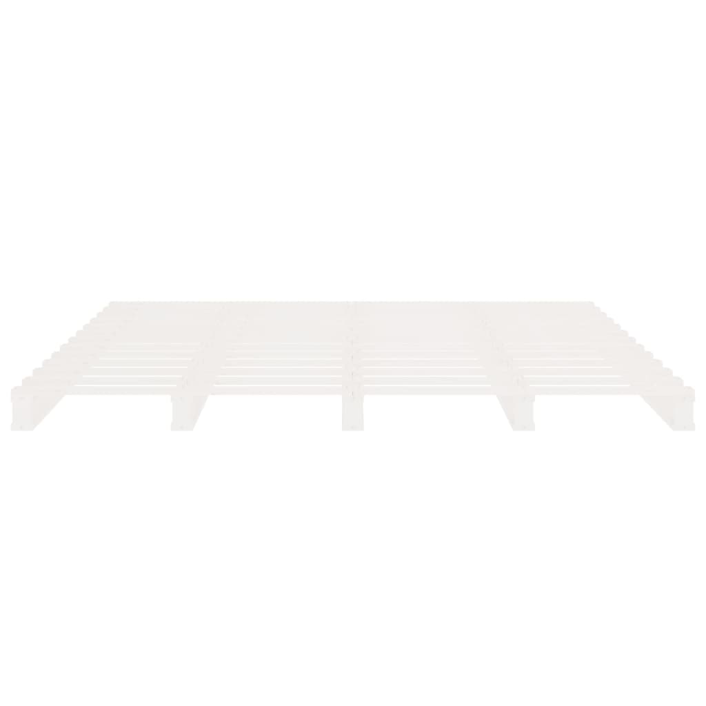 Giroletto senza Materasso Bianco 140x200 cm Legno Massello Pino | homemem39