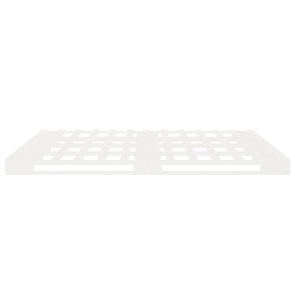 Giroletto senza Materasso Bianco 140x200 cm Legno Massello Pino | homemem39