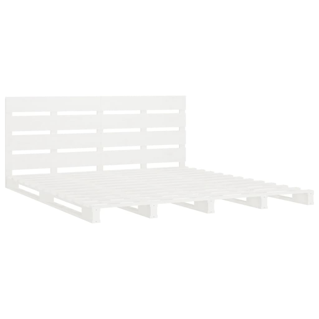 Giroletto senza Materasso Bianco 180x200 cm Legno Massello Pino | homemem39
