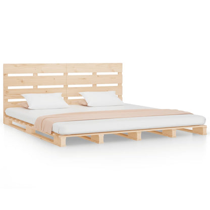 Giroletto senza Materasso 200x200 cm in Legno Massello di Pino | homemem39