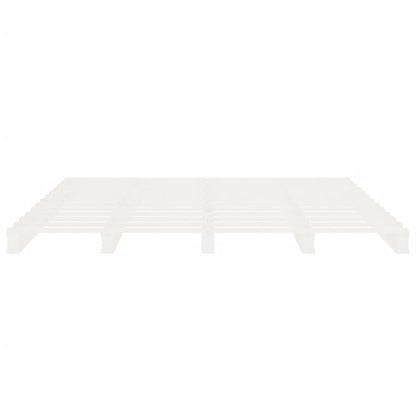 Giroletto senza Materasso Bianco 200x200 cm Legno Massello Pino | homemem39