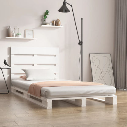 Giroletto senza Materasso Bianco 75x190 Legno Massello di Pino | homemem39