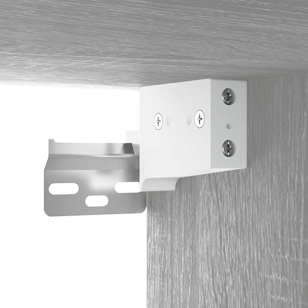 Set di Mobili da Bagno Grigio Sonoma in Legno Multistrato | homemem39