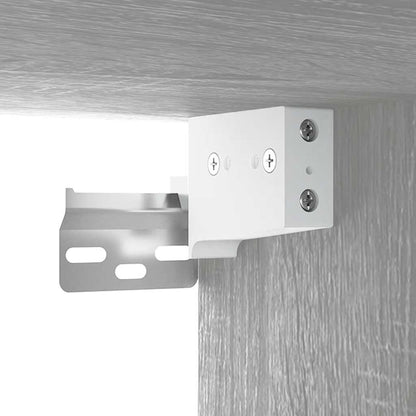 Set di Mobili da Bagno Grigio Sonoma in Legno Multistrato | homemem39