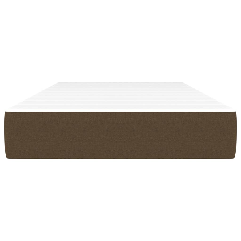 Materasso a Molle Insacchettate Rigidità Media Marrone Scuro 80x200x20 cm | homemem39