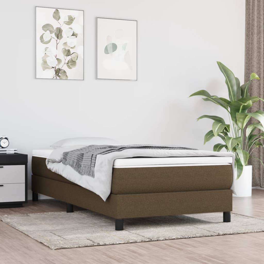 Materasso a Molle Insacchettate Rigidità Media Marrone Scuro 80x200x20 cm | homemem39
