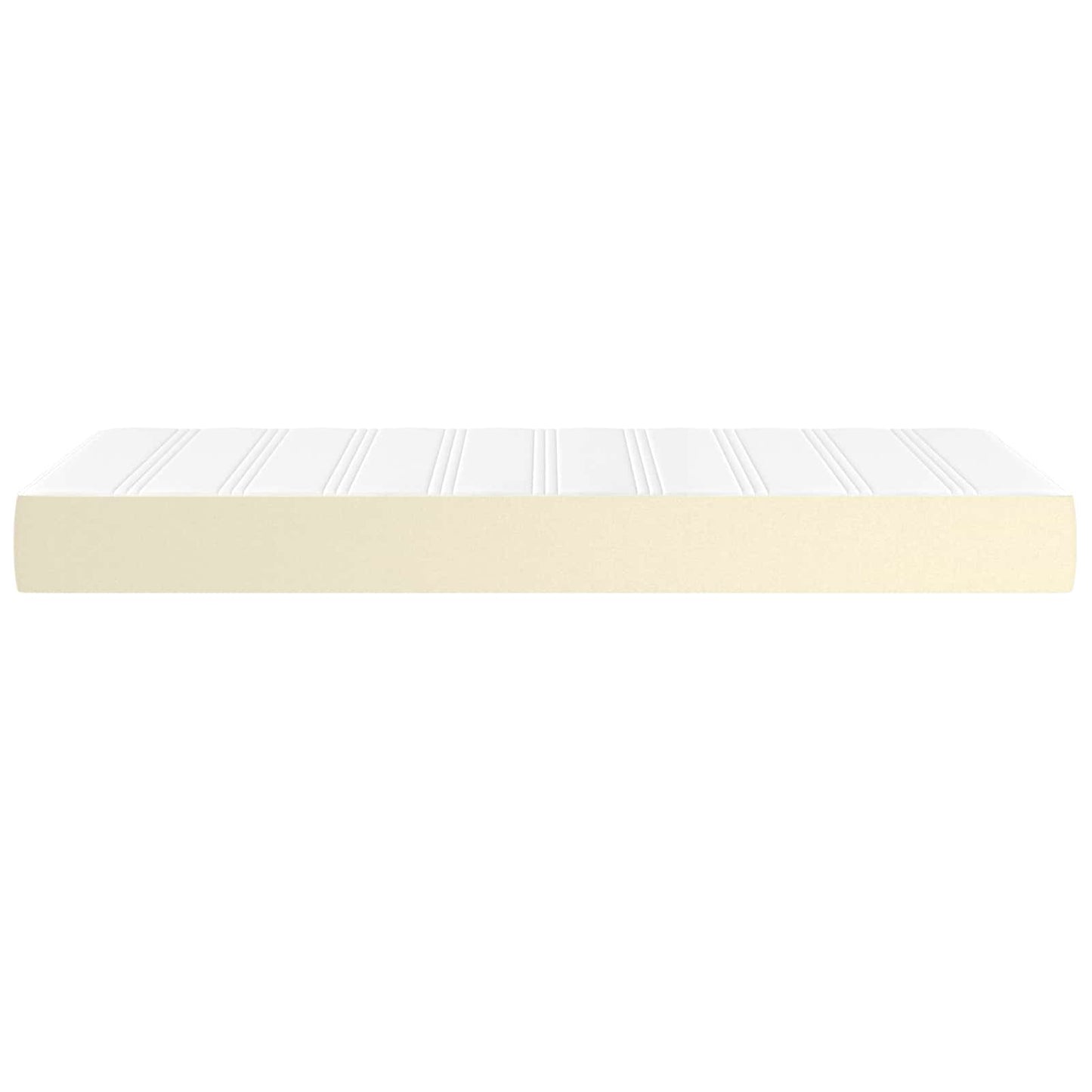 Materasso a Molle Insacchettate Rigidità Media Crema 80x200x20cm in Similpelle