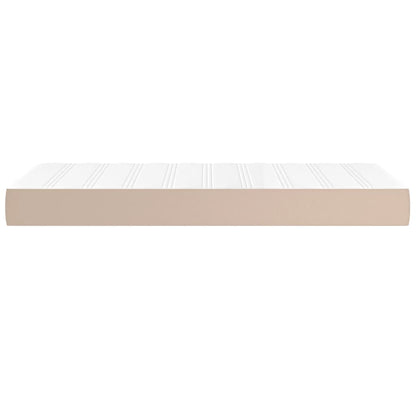 Materasso a Molle Insacchettate Rigidità Media Cappuccino 80x200x20 cm in Similpelle | homemem39