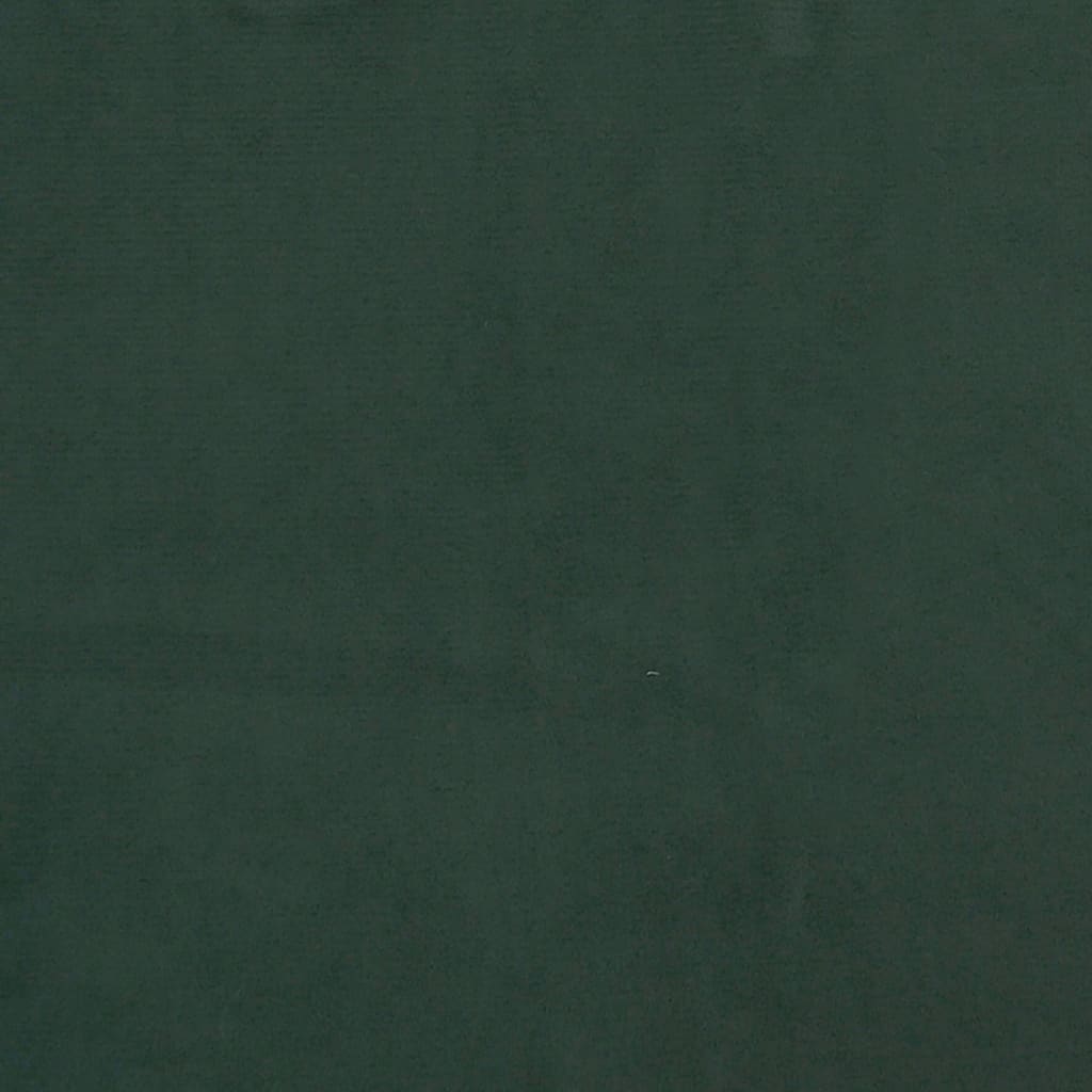 Materasso a Molle Verde Scuro 80x200x20 cm in Velluto