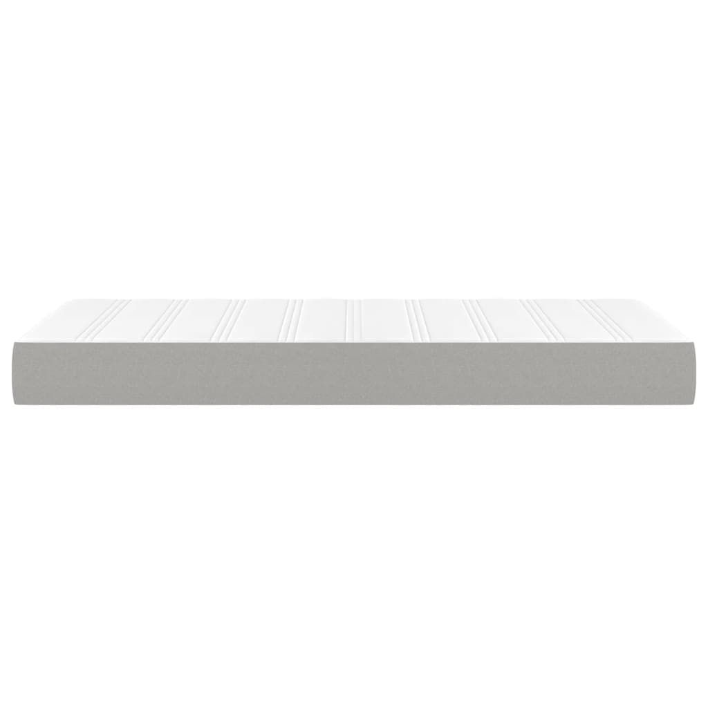 Materasso a Molle Insacchettate Rigidità Media Grigio Chiaro 90x190x20 cm | homemem39