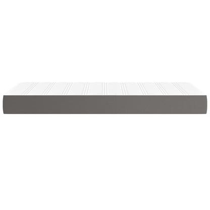 Materasso a Molle Insacchettate Rigidità Media Grigio 90x190x20 cm in Similpelle | homemem39