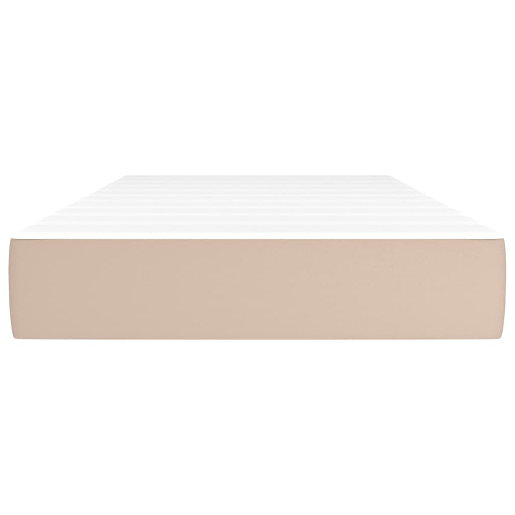 Materasso a Molle Cappuccino 90x190x20 cm in Similpelle - homemem39